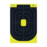 Allen EZ Aim Splash Reactive Paper Target IPSC Silhouette 12.5"x18.25" Yellow and Black 30 per Pad