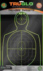 TRUGLO TRU-SEE Self Adhesive Targets - Handgun 12x18 Green 12 Pack