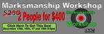 2 People For $400 Black Friday Deal Marksmanship Workshop December Weeknights Monday, December 15th 6-8pm Tuesday, December 16th 6-8pm Wednesday, December 17th 6-8pm Thursday, December 18th 6-8pm