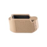 Hogue Overmolded Rubber Grip Extension Base Pad for Glock 26 FDE