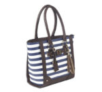 ConCarry Purse Tote Style Navy StripeLth
