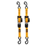 Muddy Retractable Ratchet Straps 1"x10 ft Orange 2/ct